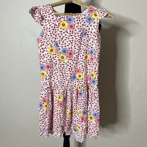 Matilda Jane 435 Hello Lovely Take Your Picnic Red Floral Layered Hem Dress 14 - Picture 1 of 8