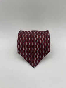 Vintage Bruno Piattelli geometrische rote Krawatte Seide RAR Private Collection Handarbeit - Bild 1 von 6