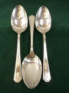 3 nice vintage Insignia plate EPNS A1 Serving Spoons Grecian pattern - Picture 1 of 1