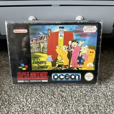 SNES Addams Family Pugsleys Scavenger Hunt Boxed & Manual - Super Nintendo PAL - Image 1 of 4