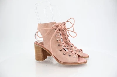 Sandália Jeffrey Campbell X Free People Gladiator Couro Rosa com Cadarço Boho Tamanho 6.5 - Imagem 1 de 4