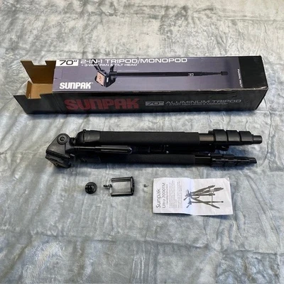 Sunpak Platinum Plus Ultra 7000TM 2-in-1 70" Tripod and Monopod 620-700TMBB - Image 1 of 4