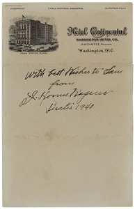 Pirates Honus Wagner Authentic Signed 6x9.5 1940 Handwritten Letter JSA #XX03760 - Picture 1 of 4