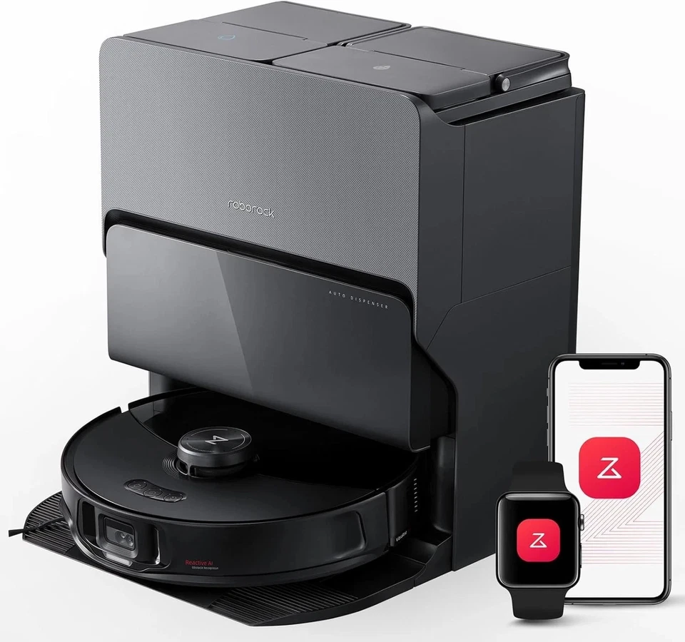 Roborock S8 MaxV Ultra Robot Vacuum & Sonic Mop, 10000 Pa Suction, Black - Image 1 of 1