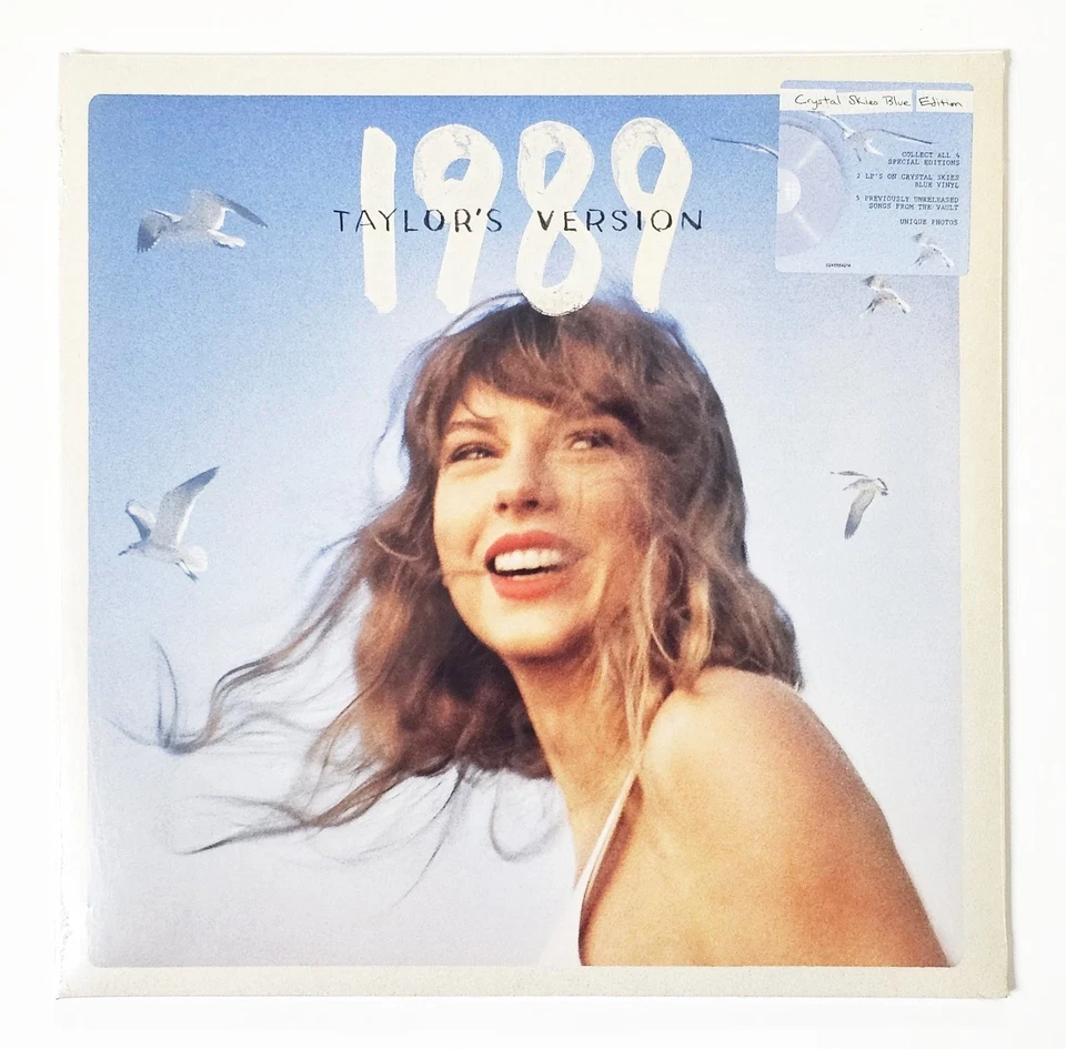 Taylor Swift 1989 Taylor's Version Crystal Skies Blue Vinyl Factory Sealed Foto 1 de 1
