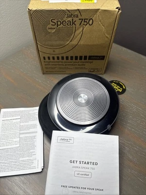 Jabra Speak 750 UC USB Bluetooth wireless speakerphone 7700-409 Premium Audio - Image 1 of 4