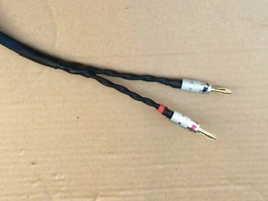 4'ft - 25FT Pair 11-AWG OFC Copper Speaker Wire Cable with Banana Plugs Braided - Picture 1 of 2