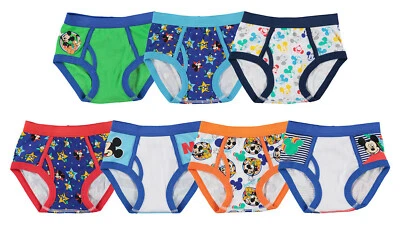 Disney Junior Mickey Mouse Briefs 4T, 7pk, TBUP7210 - Image 1 of 3