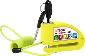 FITTOO Motorcycle Alarm Disc Brake Lock Anti-Theft Electric Rotor Bicycle Lock - Picture 1 of 7