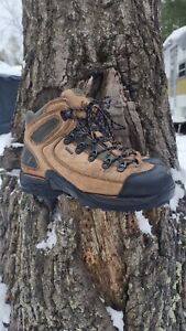 used Danner USA TFX Terra Force GoreTex Tan Leather Hiking Boots Shoes 9 Men's