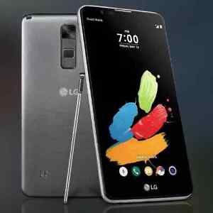 LG STYLUS2 K520 16GB Camera Smart Touch TITAN BLACK Cellular MOBILE PHONE