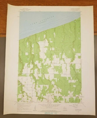 Кловерленд, Висконсин оригинальная винтажная топографическая карта Геологической службы США 1961 27 дюймов x 22 дюйма - Изображение 1 из 4