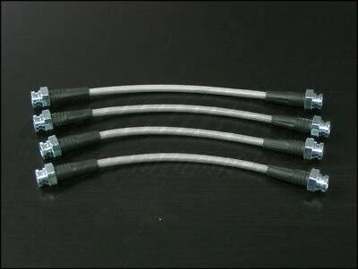 Líneas de freno trenzadas de acero inoxidable Techna-Fit para Datsun 280Z 1975-1978 Foto 1 de 4