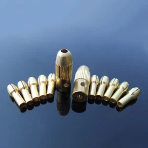 Mini Messing Bohrfutter Spannbohrfutter Spannzangen Set Ø 0,5-3,2mm Spannfutter - Bild 1 von 12