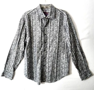 Robert Graham Mens XL Knowledge Wisdom Truth Floral Flip Cuff Shirt - Picture 1 of 9