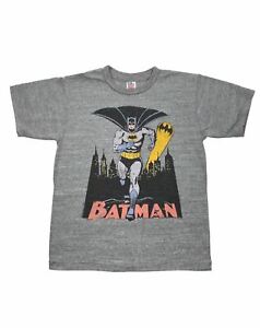 Junk Food Batman Grey Bat Signal Kid's T-Shirt