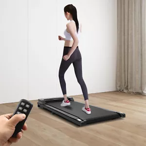 Electric Treadmil Under Desk Walking Pad Home Office Fitness Running Jogging LED - Picture 1 of 18
