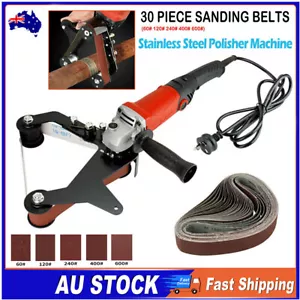 Stainless Steel Pipe Tube Polisher Belt Sander Grinder Machine / Sanding Belts - Picture 1 of 14