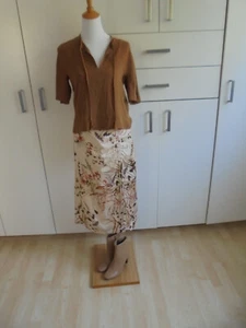 MAX MARA edle Kurzarm Tunika Bluse, karamell/camel braun, Gr.XS/S 34-36 - Bild 1 von 6