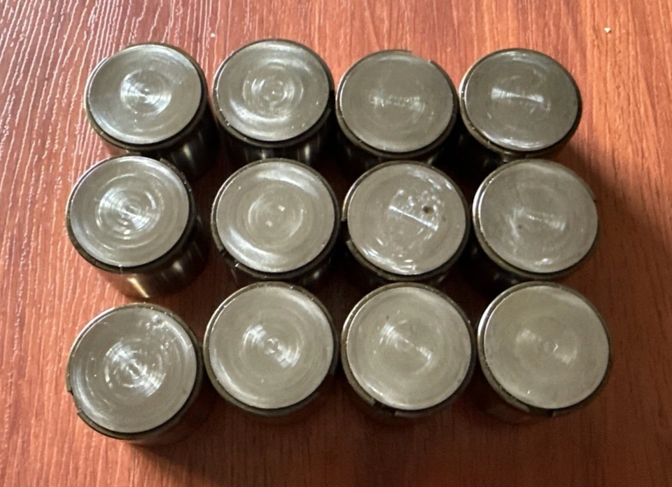 Used 01-05 Lexus IS300 Exhaust Valve Lifter Bucket Shim Set Of 12 OEM 2JZGE Foto 1 de 4