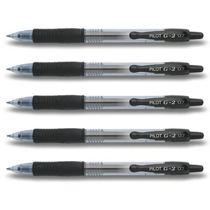 Pilot G2-07 Gelschreiber schwarz - 5er-Set - Bild 1 von 1