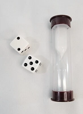 Reloj de Arena Temporizador 30 Segundos con Arena con 2x Dados RPG Juego de Mesa Foto 1 de 4