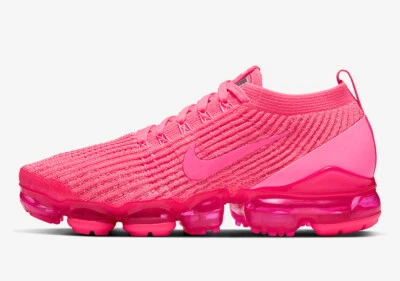 NIKE AIR VAPORMAX FLYKNIT 3 TRIPLE DIGITAL PINK CT1274-600 WOMENS ALL SIZES NEW - Image 1 of 4