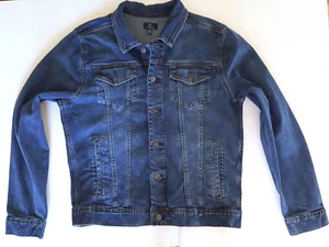GEORGE M Medium Men's Women's Unisex 38-40 Denim Classic Basic Jacket - Picture 1 of 15