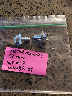 JUEGO DE 2 TORNILLOS MOTOR LAVADORA HIDROMASAJE W10182109 Foto 1 de 4