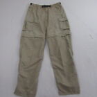 REI Mens Cargo Pants Size L Tan Convertible UPF 50+ Hiking Outdoor 100% Nylon