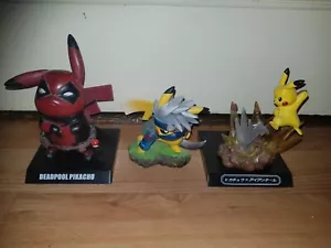 Pokemon Figuren Pikachu Deadpool Eisenschweif Attacke Naruto Cosplay - Bild 1 von 1