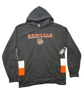 New NFL Team Apparel CINCINNATI BENGALS NFL Sweatshirt Hoodie Pullover Men’s Lg - Picture 1 of 10