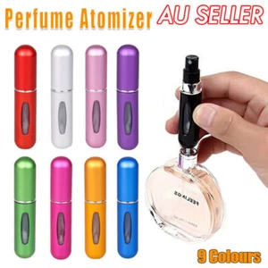 Travel Mini Refillable Perfume Atomizer Bottle 5ml Scent Pump Spray Portable AU - Picture 1 of 30