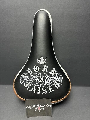 Born X Raised Mister Cartoon Throne Bicycle Seat Saddle 29er Bmx Velo Spanto Gt - Image 1 of 4