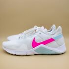 Nike Legend Essential 2 White Pink Running Shoes CQ9545-103 Women's Size 10