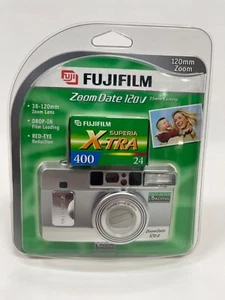 FujiFilm Zoom Date 120V 35mm-120mm Zoom Lens Drop-In Film Camera NOS SEALED - Picture 1 of 9