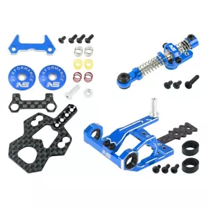 NS Round Motor Mount w/Disk Damper Center Shock Package(BLUE)-Kyosho Mini-Z MR03 - Picture 1 of 2
