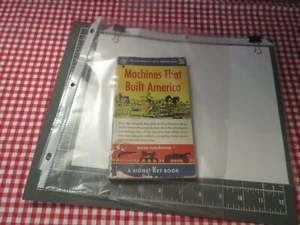 COLLECT:VTG. 1953 "MACHINES THAT BUILT AMERICA" BY ROGER BURLINGAME-SIGNET-PG166 - Picture 1 of 9