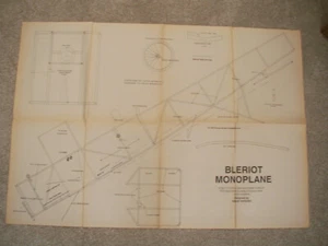 AMI Model Plans of the Bleriot Monoplane a sport scale model 52" span - Picture 1 of 2