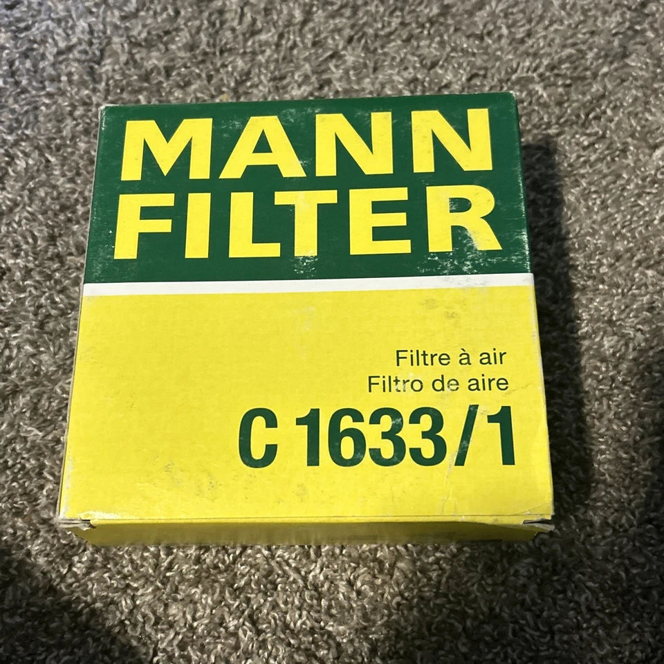 Filtro de aire del motor Mann C1633/1 para Porsche 912 1965-1969, 1967-1970 Saab 96 Foto 1 de 3