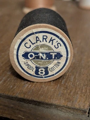 Clark Thread Company Vintage Thread Spool Black - Image 1 of 3