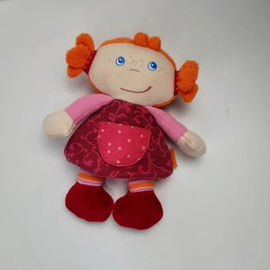HABA Leona weiche Baby Puppe Zopf blaue Augen Frottee Haare Germany - Bild 1 von 17