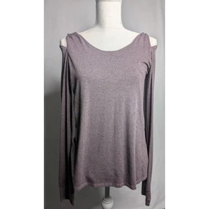 SPLENDID Purple light weight hoodie long sleeve stretch moisture Wicking Size M - Picture 1 of 10