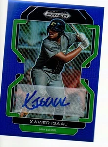Prizm Draft Picks Prizms 2022 autógrafo azul #PDP29 Xavier Isaac 22/99 - Imagen 1 de 1