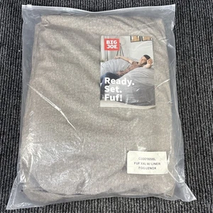 Big Joe Fuf XXL Sitzsackbezug mit Innenfutter grau Plüsch C0001658L - Bild 1 von 4