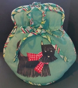 Ulster Weavers UK Black Scotty Dog Tea Cosy Cozy Plaid Kitchen Teapot Cover - Picture 1 of 8