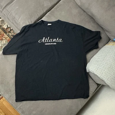 Camisa Atlanta Underground De Colección Freaknik Blues Años 90 Hip Hop Rap Trap Jazz Música Foto 1 de 4