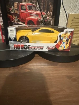 KIDS  TRANSFORMERS ROBOT TOY BUMP & GO CAR SOUNDS FLASHING LED - Image 1 of 4