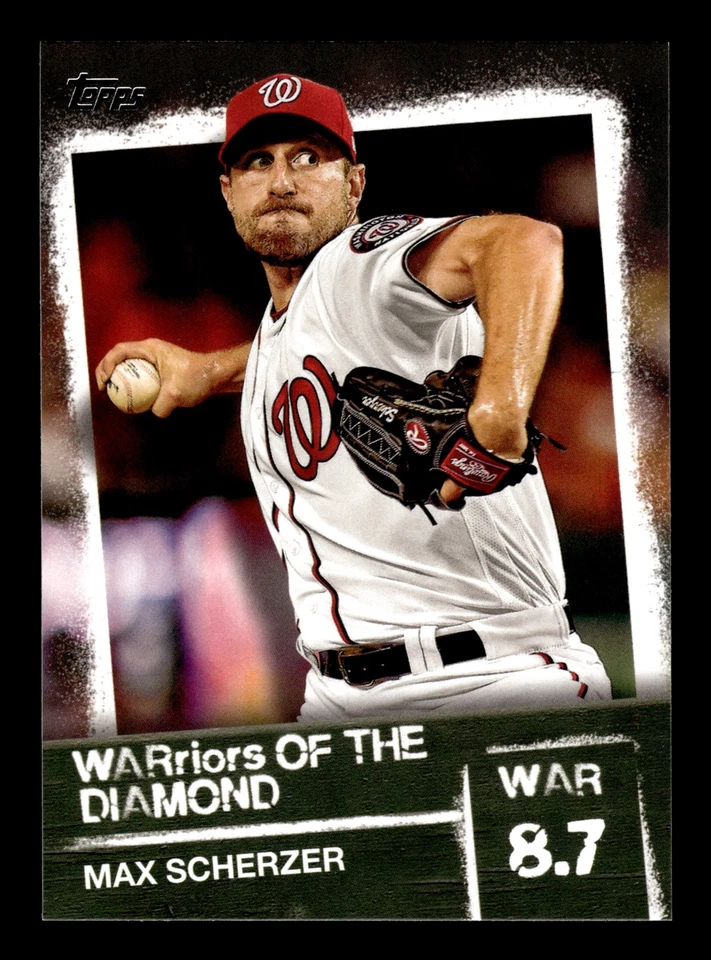 2020 Topps WARriors of the Diamond Max Scherzer #WOD-27 Washington Nationals - Image 1 of 2