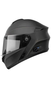 Sena OutRush R Klapphelm matt-schwarz Motorradhelm Bluetooth Größe S intercom - Bild 1 von 4